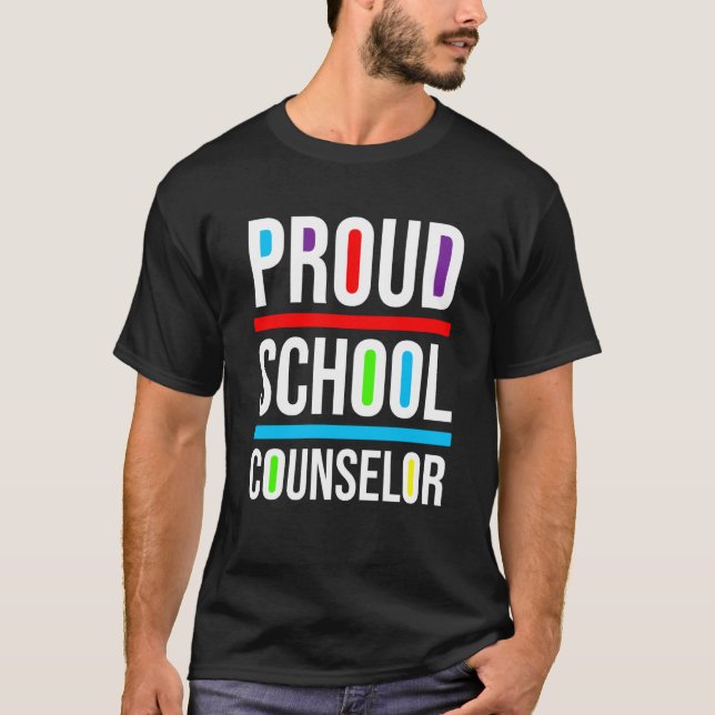 Camiseta Proud School Counselor Africa Pride Black History  (Anverso)