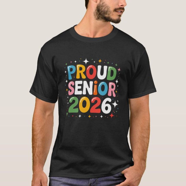 Camiseta Proud Senior 2026 Shirt – Graduation Class of 2026 (Anverso)