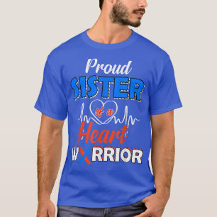 Camiseta Proud SISTER of a Heart Warrior CHD Awareness 