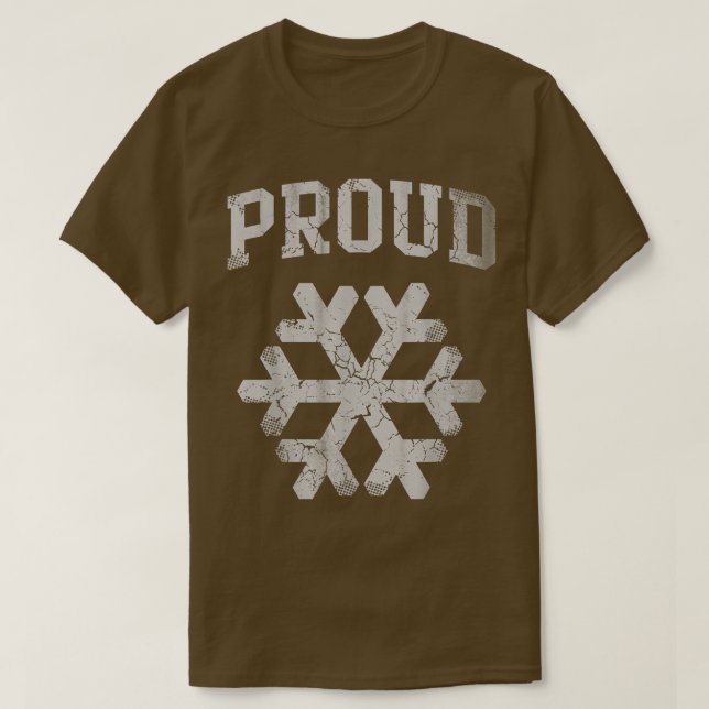 Camiseta Proud Snowflake  (Diseño del anverso)