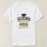 Camiseta Proud Spouses of a 2026 Graduate<br><div class="desc">Celebrate your graduate’s big milestone with this stylish “Proud Spouses of a 2026 Graduate” t-shirt design. Featuring a bold yet elegant typography mix with a graduation cap icon, this clean and modern layout is perfect for spouses supporting their loved one on graduation day. Ideal as a matching family outfit or...</div>