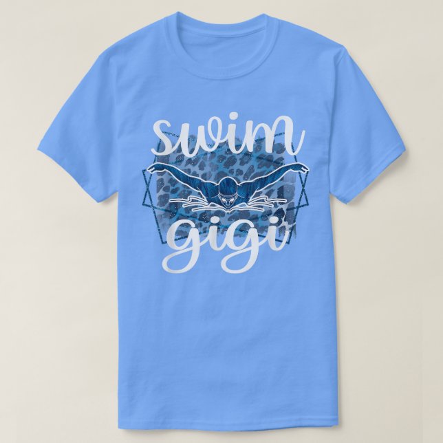 Camiseta Proud Swim Gigi Of A Swimmer Gigi Grandma  (Diseño del anverso)
