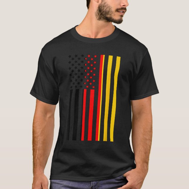 Camiseta Proud To Be German American Boy Girl Sister German (Anverso)