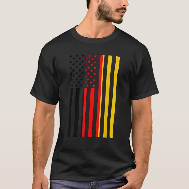 Camiseta Proud to Be German American Boy Girl Sister German (Anverso)