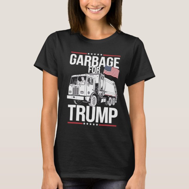 Camiseta Proud Trump Garbyge Supporter Garbyge For Trump Ga (Anverso)