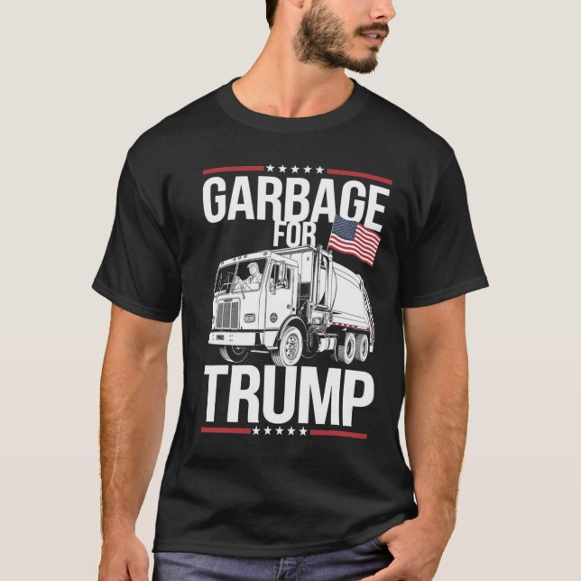 Camiseta Proud Trump Garbyge Supporter Garbyge For Trump Ga (Anverso)