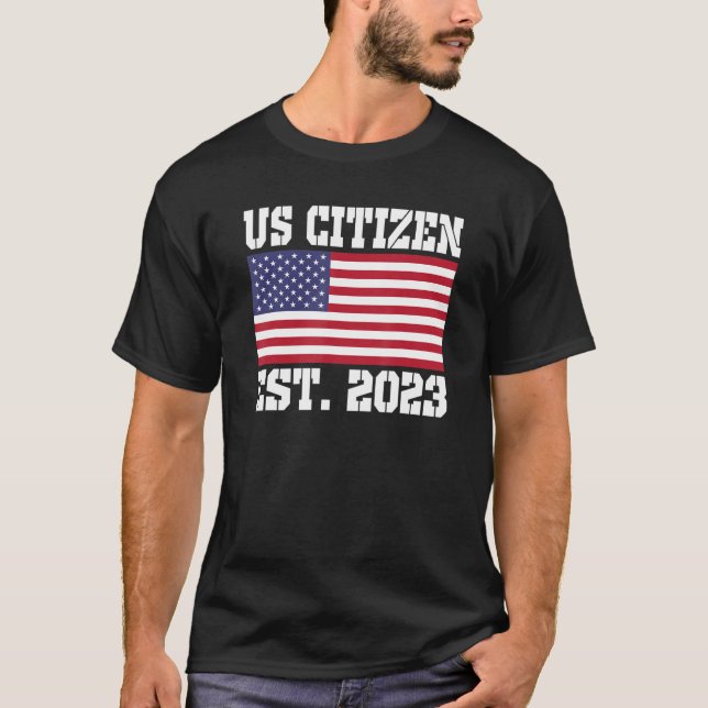 Camiseta Proud US Citizenship Immigrant American New USA Ci (Anverso)