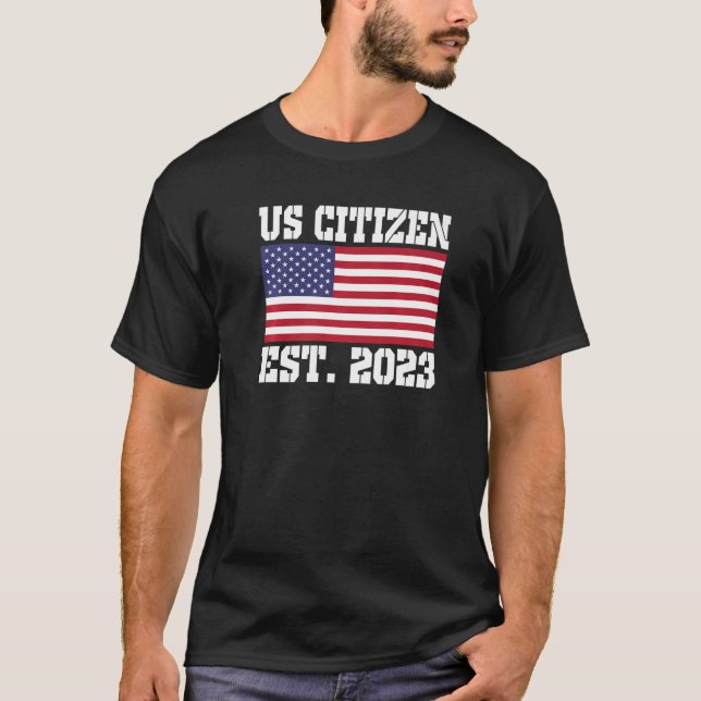 Camiseta Proud US Citizenship Immigrant American New USA Ci (Anverso)