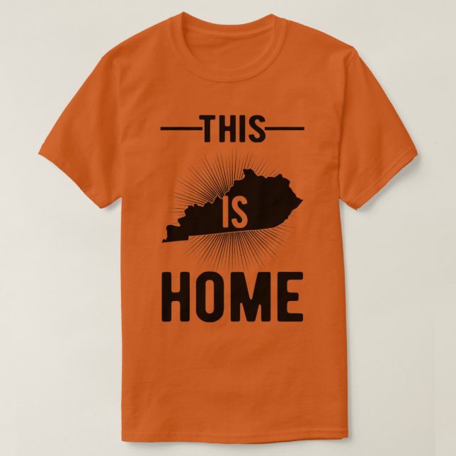Camiseta Proud USA Fan State  This Is Home Map Kentucky  (Diseño del anverso)