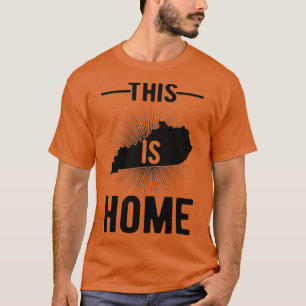 Camiseta Proud USA Fan State  This Is Home Map Kentucky 
