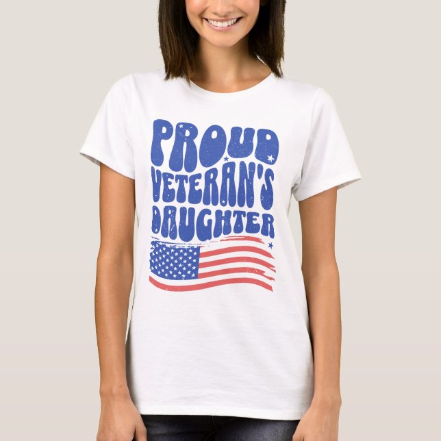 Camiseta Proud Veteran's Daughter  (Anverso)