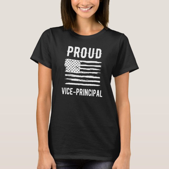 Camiseta Proud Vice Principal Profession American Flag Prem (Anverso)