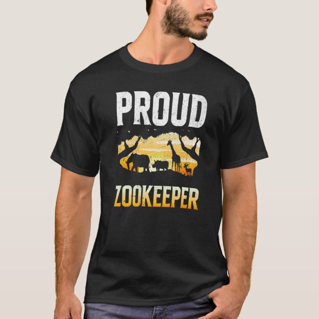 Camiseta Proud Zookeeper Zookeeping Zoo Keeper Zoos Keeping (Anverso)