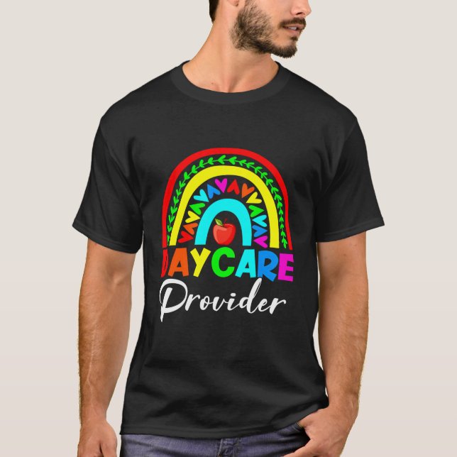 Camiseta Proveedor De Cuidado De Aceite Arcoiris De Vuelta  (Anverso)