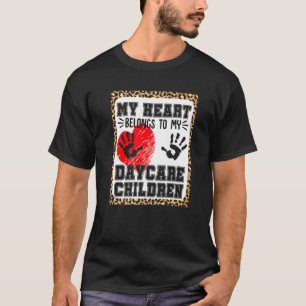 Camiseta Proveedor de cuidado de niños Leopardo de niños de
