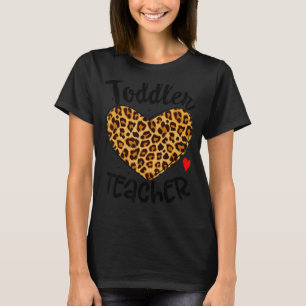 Camiseta Proveedor de cuidado de niños para niños de leopar