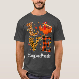 Camiseta Proveedor de cuidados diurnos Amor El leopardo de