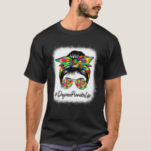 Camiseta Proveedor de guardería con moño desordenado apoyan