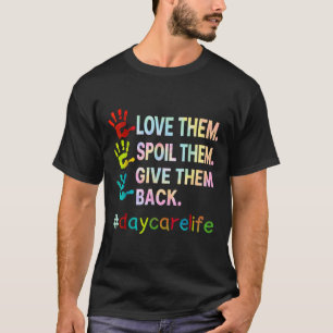 Camiseta Proveedor de guardería de amor cuidado de niños di