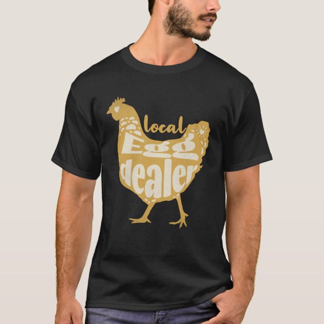 Camiseta Proveedor de pollos distribuidor de huevos local G (Anverso)