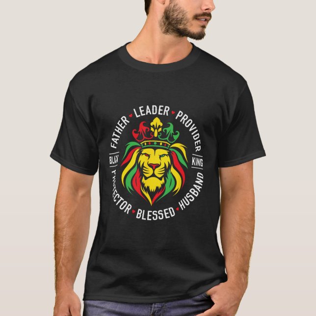 Camiseta Proveedor líder del Día del Padre del Rey Negro (Anverso)
