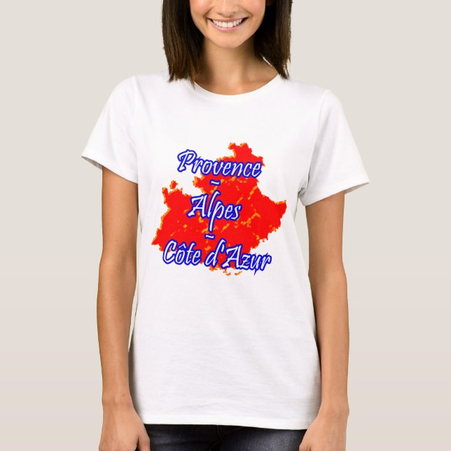 Camiseta Provence-Alpes-Côte d'Azur (Anverso)