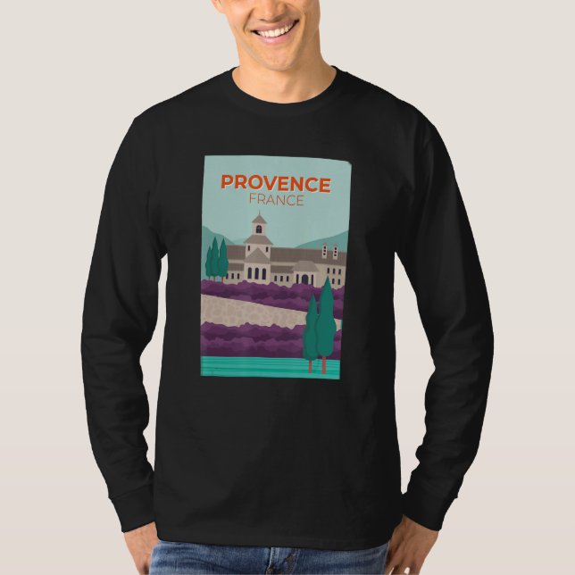 Camiseta Provence France Picture Illustration Lavender (Anverso)