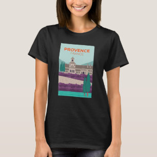 Camiseta Provenza Francia Foto Ilustracion Lavender