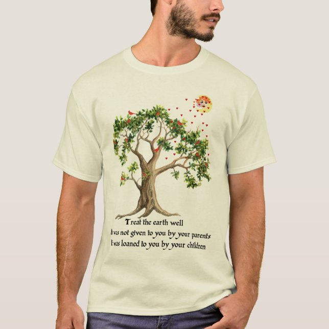 Camiseta Proverbio de la naturaleza del Kenyan (Anverso)