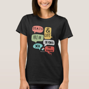 Camiseta Proverbios 1821 Muerte El Poder De Vida De La Bibl