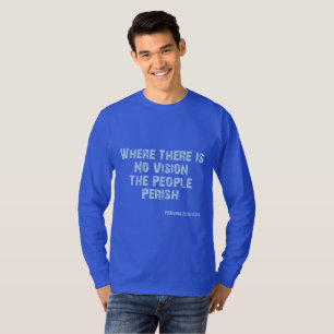 Camiseta Proverbios 29:18 Biblia contra KJV Cita masculina
