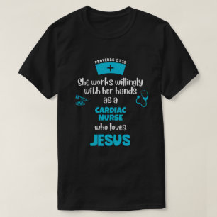Camiseta Proverbios 31 ENFERMERA CARDIACA CRISTIANA