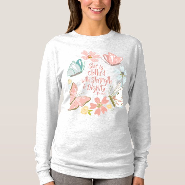 Camiseta Proverbios 31 | Moderna estética cristiana (Anverso)