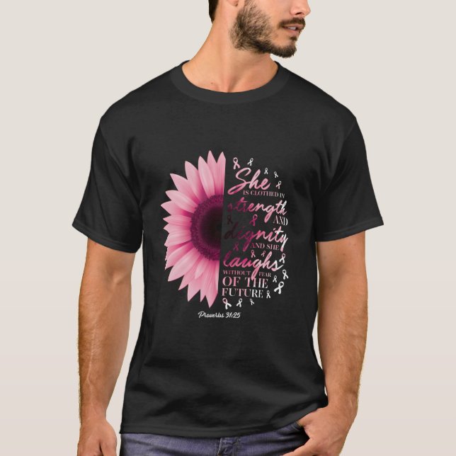 Camiseta Proverbios 31 Verse Christian Breast Cancer Awaren (Anverso)