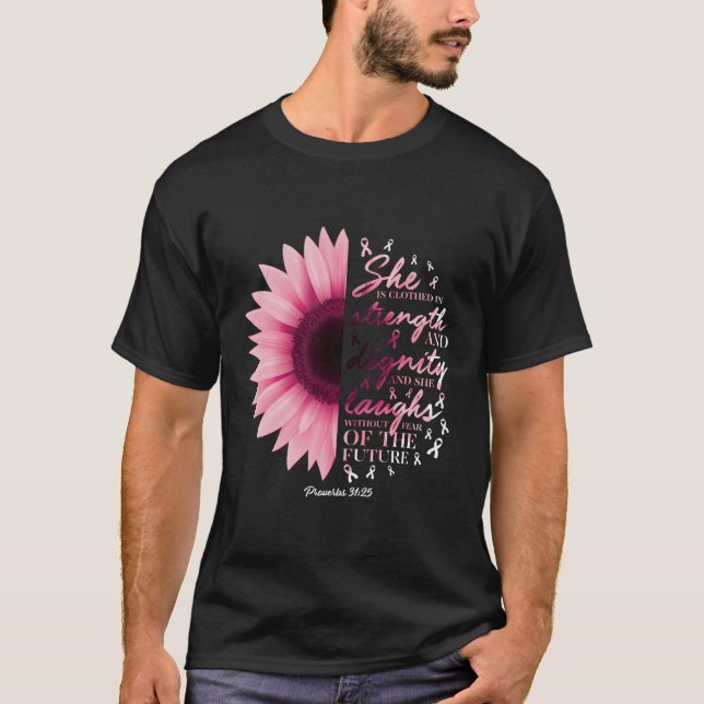Camiseta Proverbios 31 Verse Christian Breast Cancer Awaren (Anverso)