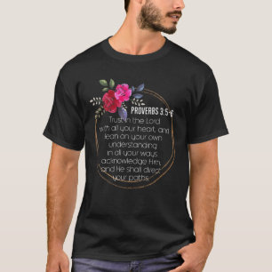 Camiseta Proverbios 3:5-6 Biblia versus cristiano religioso