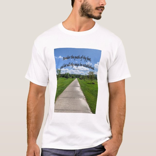 Camiseta Proverbios 4:26 (Anverso)