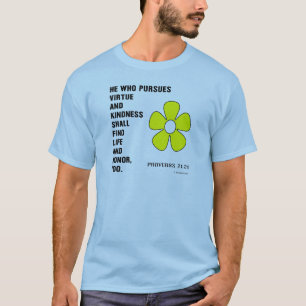 Camiseta Proverbios de amabilidad 21:21 Negro