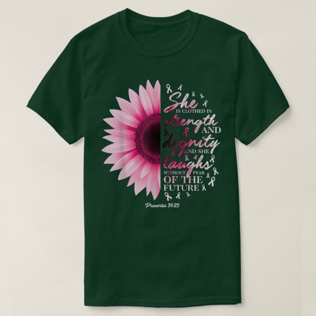 Camiseta Proverbs 31 Bible Verse Christian Breast Cancer Aw (Diseño del anverso)
