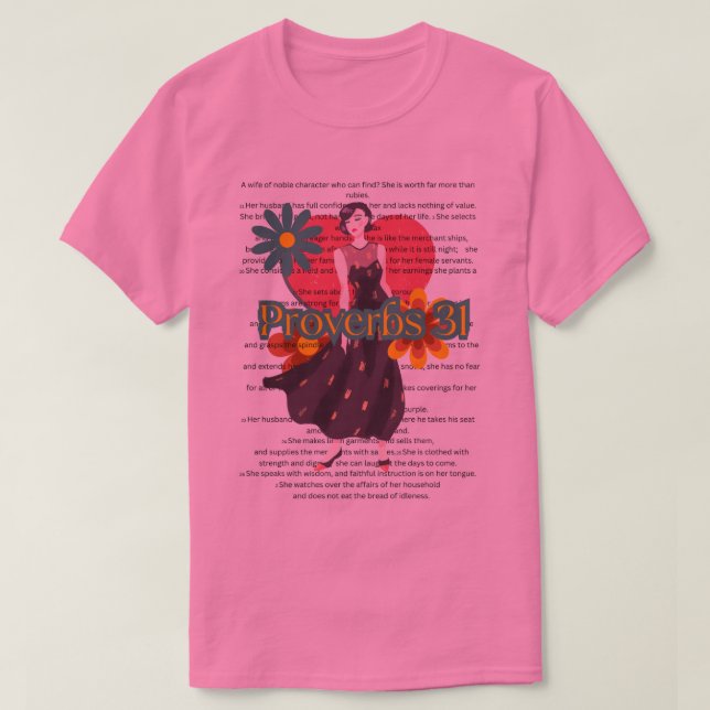 Camiseta Proverbs 31 retro tee unisex (Diseño del anverso)