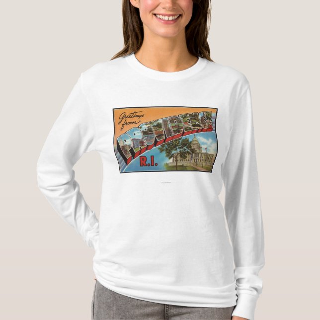 Camiseta Providence, Rhode Island (edificio capital) (Anverso)