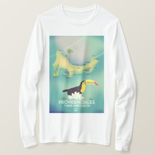Camiseta Providenciales turcos y caicos (Anverso del diseño)