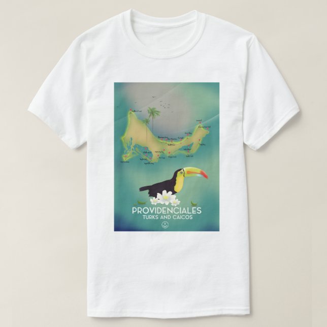 Camiseta Providenciales turcos y caicos (Diseño del anverso)