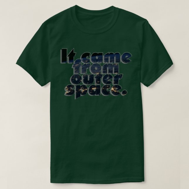 Camiseta Proviene del espacio ultraterrestre (Diseño del anverso)