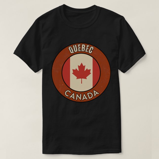 Camiseta Province of Quebec Canada (Diseño del anverso)