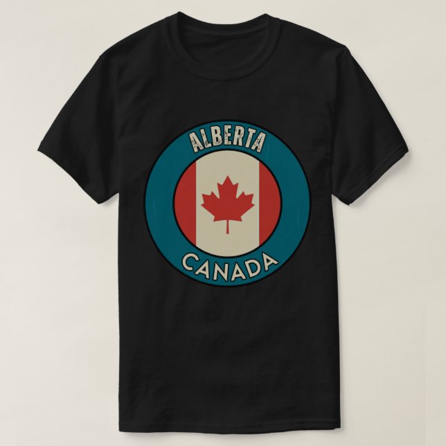Camiseta Provincia de Alberta Canadá (Diseño del anverso)