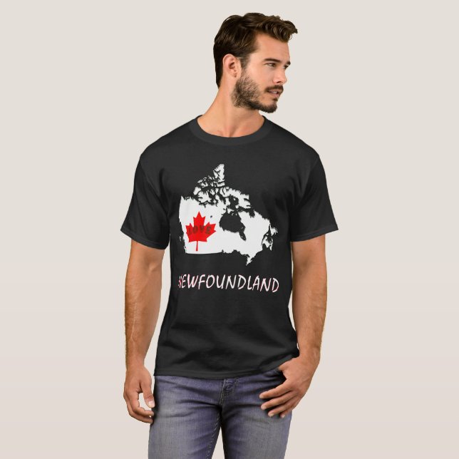 Camiseta Provincia de Canadá del personalizar de Terranova (Anverso completo)
