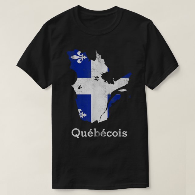 Camiseta Provincia de Quebec Montreal Quebecois Francés (Diseño del anverso)