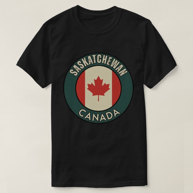 Camiseta Provincia de Saskatchewan Canadá (Diseño del anverso)