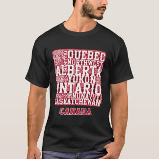 Camiseta Provincias canadienses del Día del Canadá
